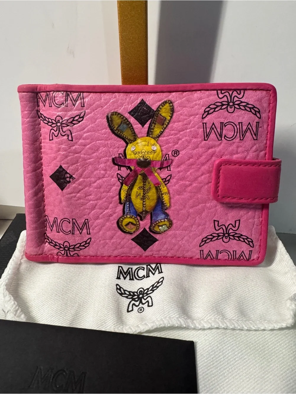 MCM compact leather